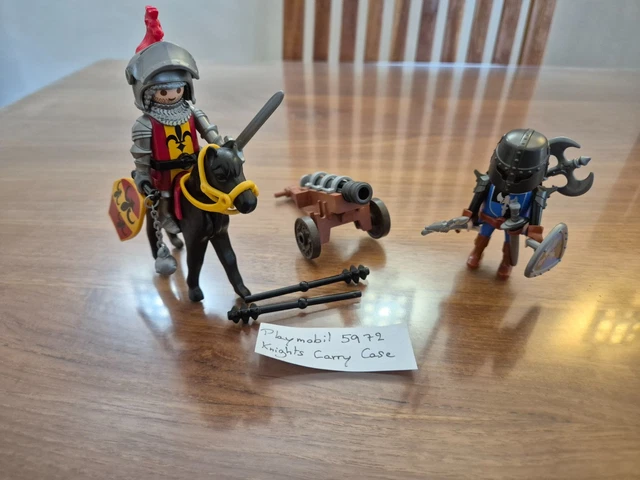 PLAYMOBIL KNIGHTS 5972 Knights Carry Case Complete EUR 9,21