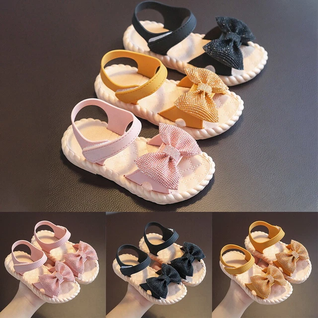 Sandali piatti fiori ragazze estate bambino bambini vacanze principessa taglia 11