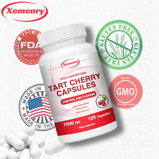 Capsule Tart Ciliegie 7000mg - Pulizia Acido Urico, Allevia Dolore e Infiammazione