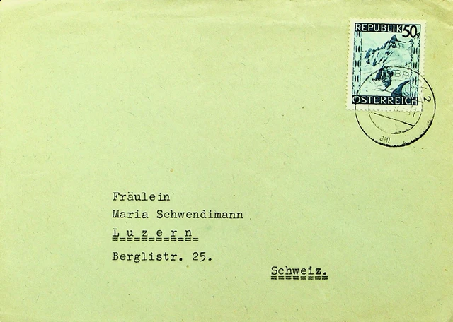 Österreich 50g Auf Abdeckung Von Innsbruck Sich Luzern Schweiz