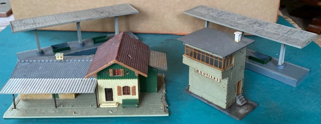 Maquette Gare Faller 190066 à Monter - Ensemble Avec Passerelle Et Quais Couverts, Neuf Non Monté