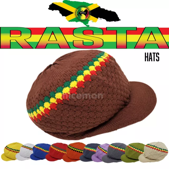 Rasta Rastafari Hut Kappe Rastacap Reggae Jamaika Mütze Dreadlocks Marley Hut