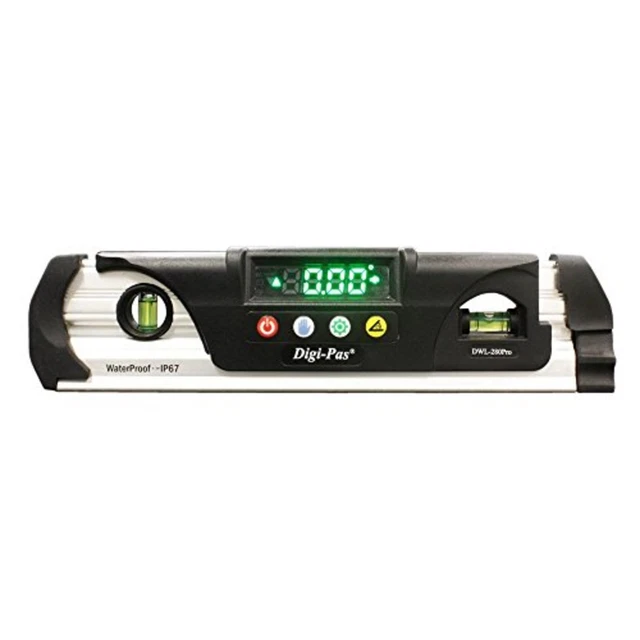 Digi-Pas misuratore di livello digitale impermeabile 0,05 gradi 200 mm DWL280Pro F/S NUOVO