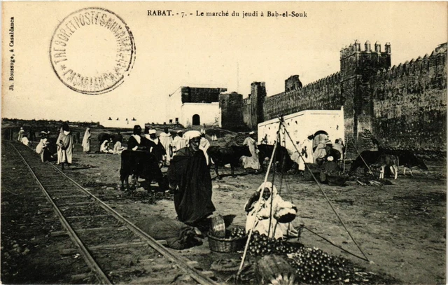 CPA AK Rabat - Le Marche du Jeudi a Bab-el-Souk MAROC (963730)