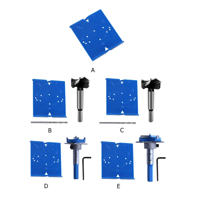 A 35MM/40MM HINGE Hole Drilling Guide Positioning Hole Opener Locator