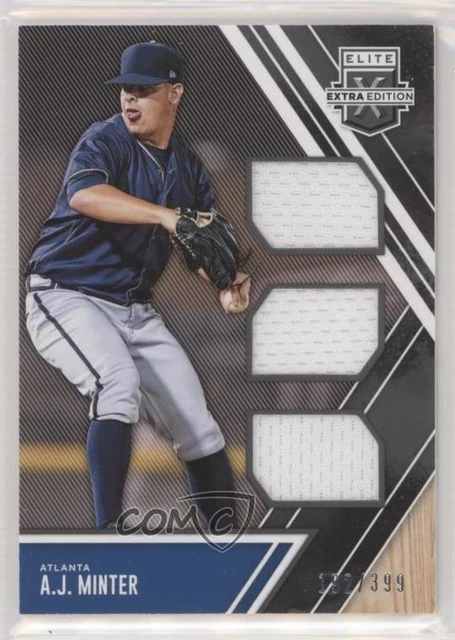 2017 Panini Elite Extra Edition Triple Materials /399 AJ Minter #TM-AM