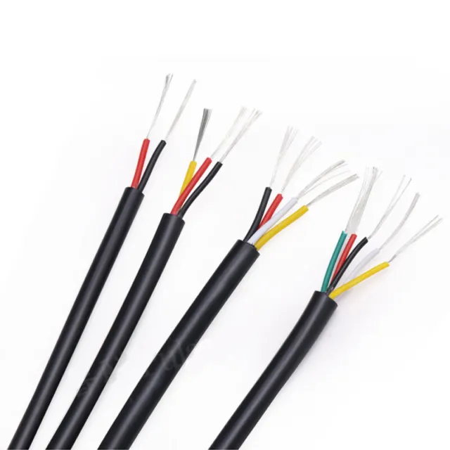 26AWG Stranded Cable Wire Flexible PVC 2/3/4/5-10 Cores Conductors Wires UL2464