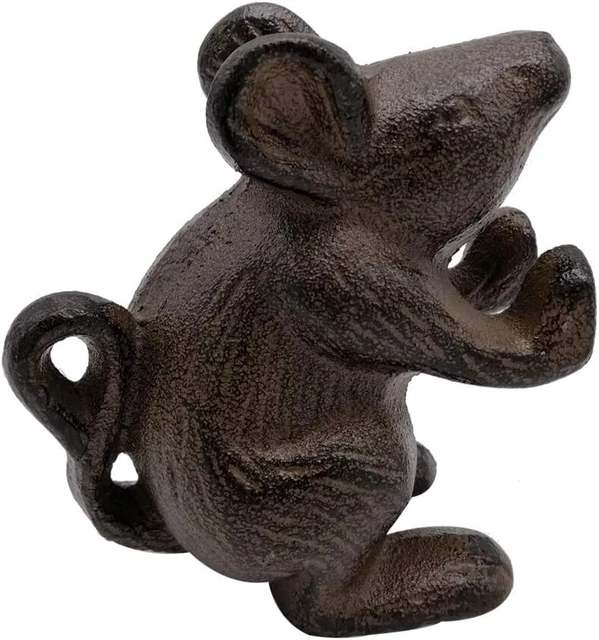 Comfy Hour Antique and Vintage Animal Collection Cast Iron Mouse Door Stopper 2