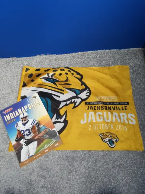 NFL International Series 2016 Jax Jaguars v Indianapolis Colts Programme + Flag 2
