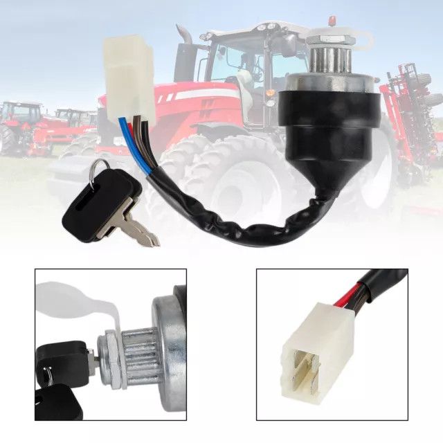 Ignition Switch W/2 Keys 3699692M92 Fits For Massy Ferguson Tractor Parts UE