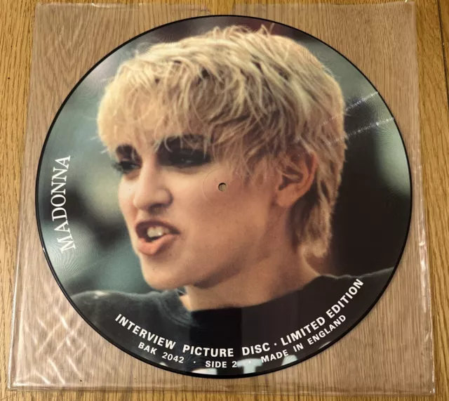 Madonna / Interview Picture Disc / 12 Inch Vinyl / Limited Edition / Excellent