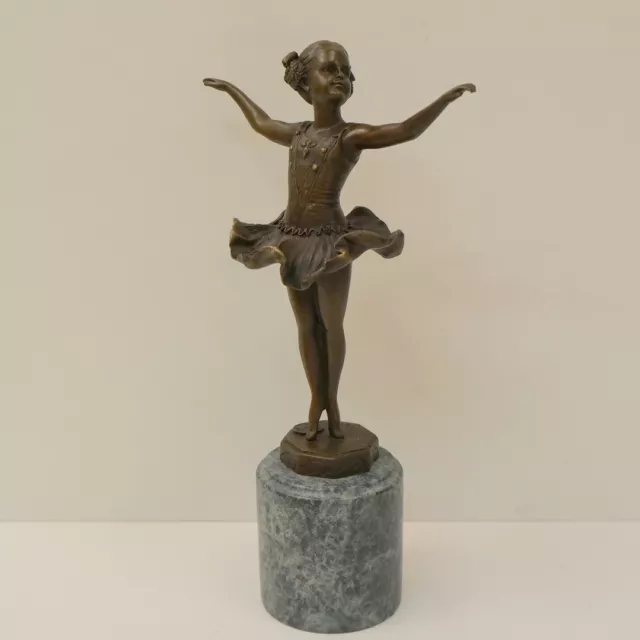 Statue Sculpture Dancer Art Deco Style Art Nouveau Style Bronze Signed