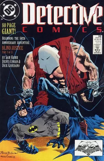 DETECTIVE COMICS #598 F/VF, Giant, Batman, Direct, DC 1989 Stock Image