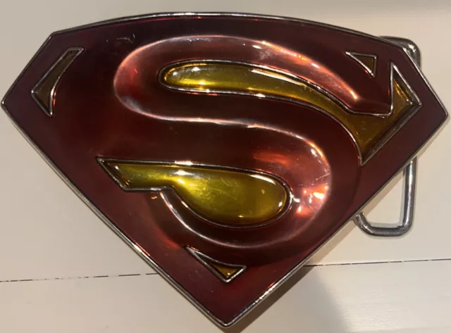 Superman Returns Movie Chest S Logo Metal Belt Buckle 2006