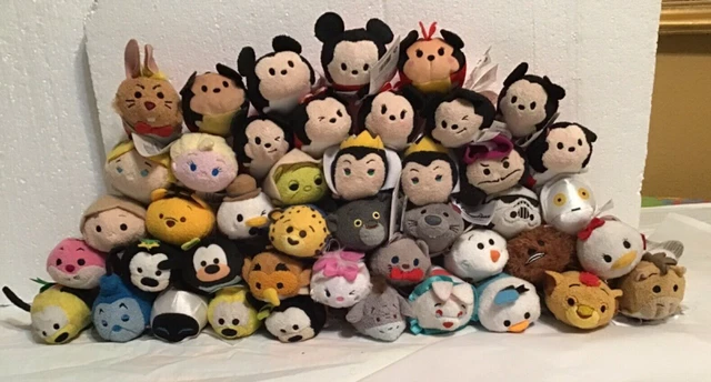 Disney Tsum Tsum plushes, lot of 44