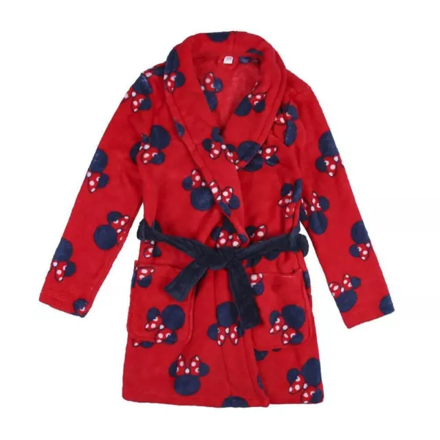 Children's Disney Minnie Mouse Logo Coral Fleece Dressing Gown