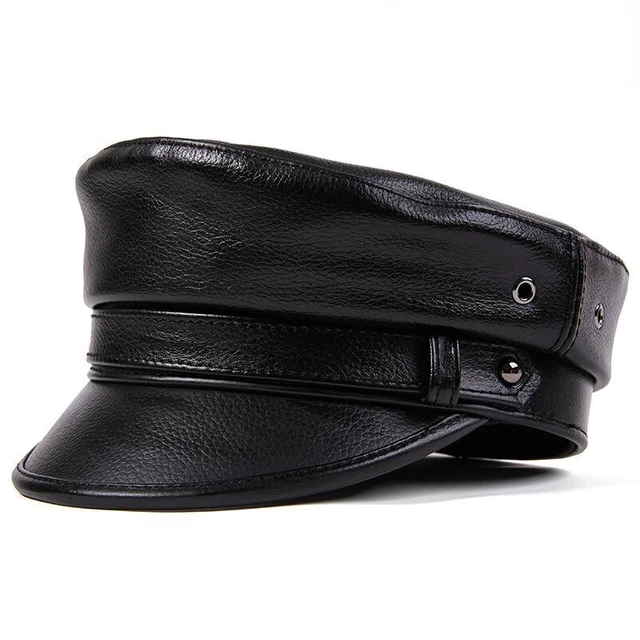 Casquette Plate MOTSCH Pour HERMÈS En Cuir - Taille 56 - Occasion - Thème Paris