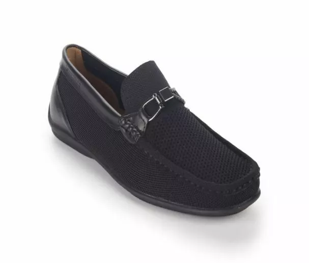 Aston Marc Men's Knit Driving Shoe Loafers - Black Size 13