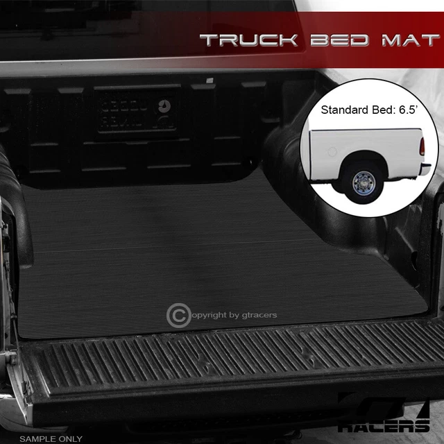 For 1999-2016 Ford F250/F350 6.5'/78" Rubber Truck Bed Floor Mat Carpet Liner V2