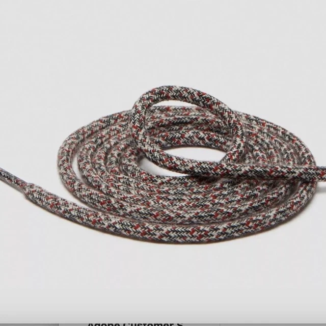 Dr Martens Black, White & Red Marl Boot Shoe Laces 8-10 Eyelets 140cm