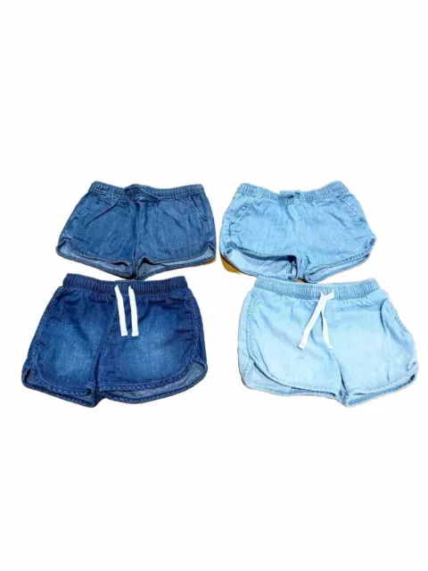 Cat & Jack And Jumping Beans Shorts Lot 4 Pairs Soft Toddler Girls Size 3T