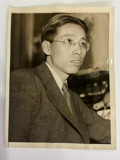 👍1937 China American Chinese Nationalist Daily Editor Raise Funds For War Photo