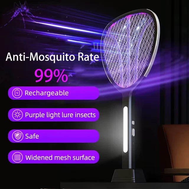 Velamp Smash Raquette électrique anti-moustique - Dispositif efficace pour éliminer les insectes Velamp Smash Raquette électrique anti-moustique - Dispositif efficace pour éliminer les insectes