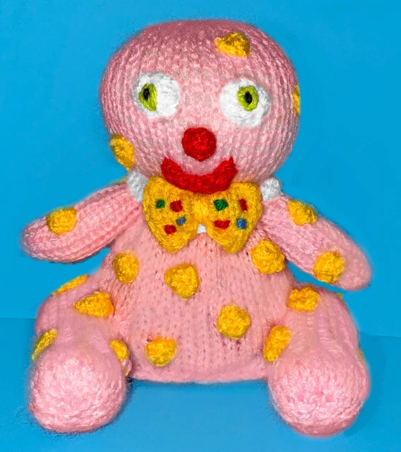 Patterns Blobby KNITTING PATTERN - Mr Blobby inspired chocolate orange cover or 15cms ...