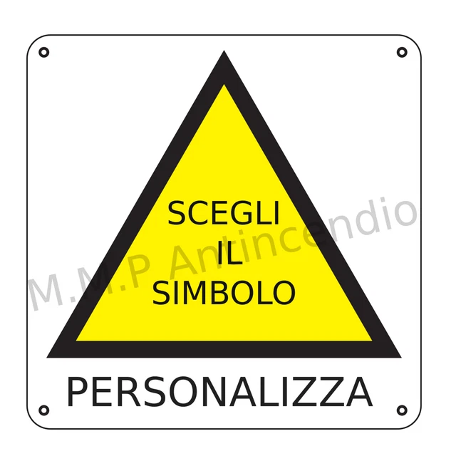 Cartello Segnaletico UNI – Pericolo Di Taglio – Adesivo In Vinile O Pannello Forex 330x125 Mm