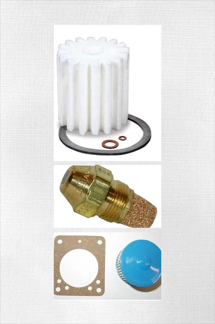 Oil Burner Tune Up Kit 0.85 Gallon 80° B Solid Nozzle Filter And A Pump Screen