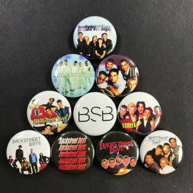 Backstreet Boys 1" Button Pin Set Boy Band Pop Rock