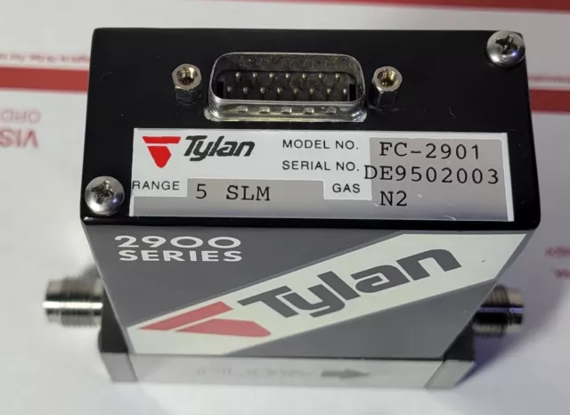 Tylan FC-2901 Mass Flow Controller RANGE: 5 SLM. GAS: N2.