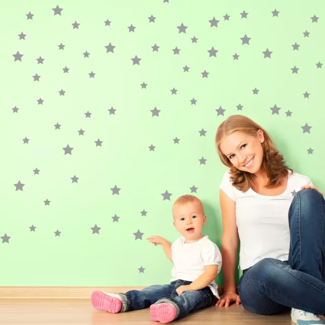 Star Wall Stickers Mixed Size Kids Decal Art Nursery Bedroom Vinyl Decoration