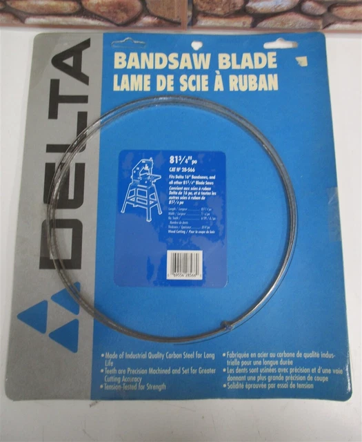 DELTA 28-566 Bandsaw Blade 81.75" Length 3/16"" Wide 6TPI .014 for Wood