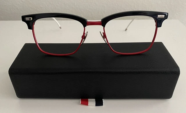 Thom Browne TB-711 Optical Eyeglasses/Sunglasses Frame (Navy/Red/White)