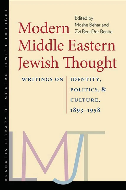 Modern Middle Eastern Jewish Thought by Moshe Behar (English) Paperback Book