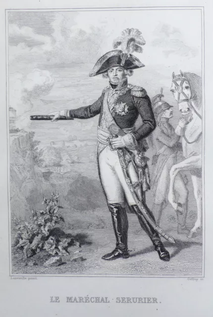 Gravure: Maréchal Serurier, par Laneuville et Geoffroy - Furne 1844