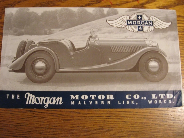 1951 Morgan Plus Four Original Brochure, Two Seater, Coupe
