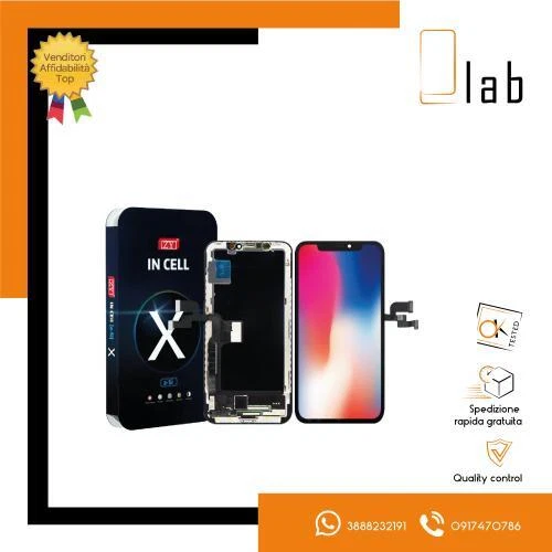 Display Lcd Touch Screen Per Apple Iphone X A-Si Zy Schermo Vetro