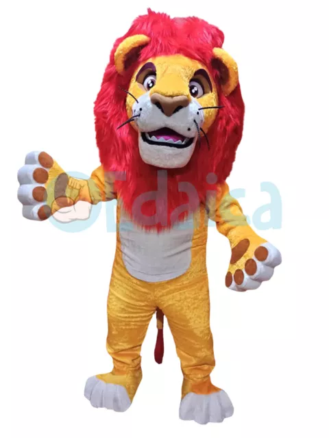 MASCOTTE RE LEONE professionale costume adulti carnevale animazione bambini  EUR 750,00 - PicClick IT