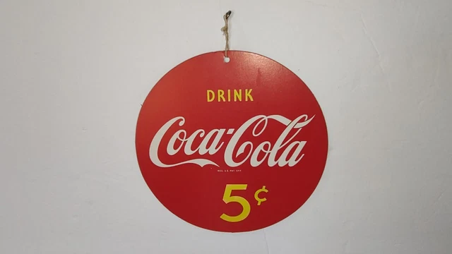 Rare NOS Coca Cola Coke Fan / Light Chain Pull - Original Unused Country Store