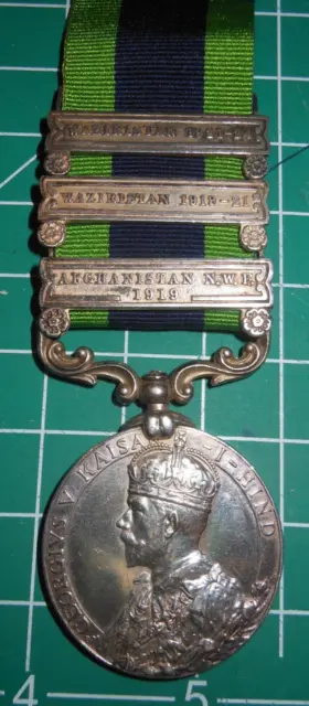 British India 1908 Medal 3 Bars Dogras