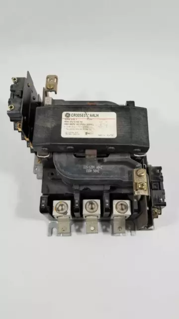 General Electric CR305E0 AALH Size 3 Contactor Max 600V Max 100A