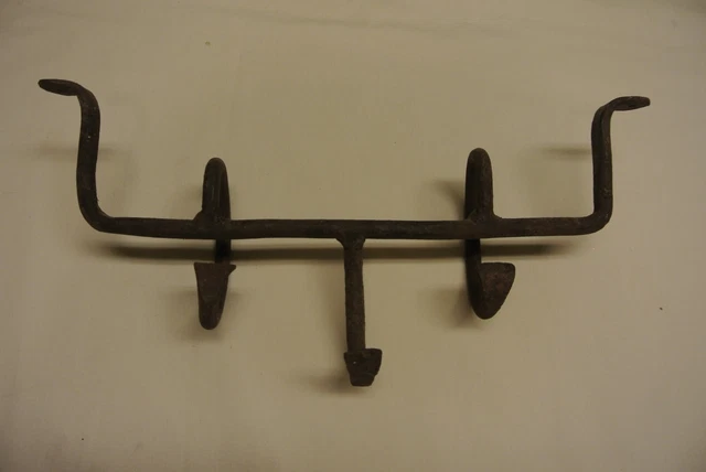 Antique Primitive Hand Forged Wrought Iron Utencil Pots Hook