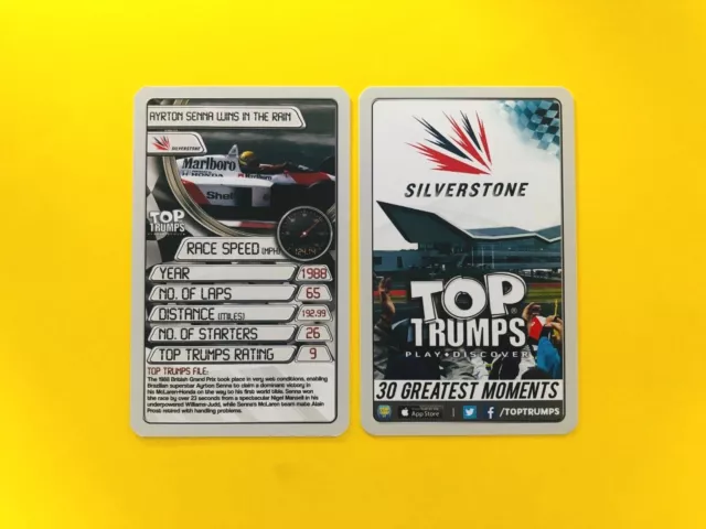 Various Top Trumps Grand Prix Cards - F1/Formula 1