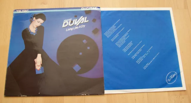 FRANK DUVAL - LIVING LIKE A CRY >Orig. German Teldec LP 6.25797>EURO/ITALO-DISCO