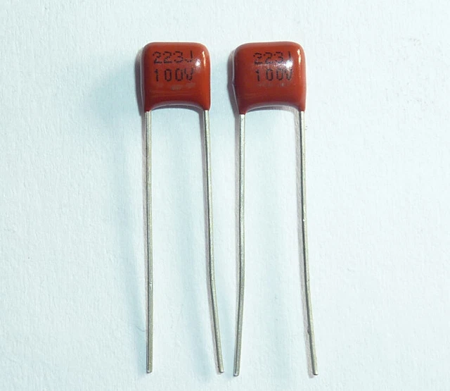 E-First 50PCS CL21 223J 250V 0.022UF 22NF P8 etallized Fil Capacitor