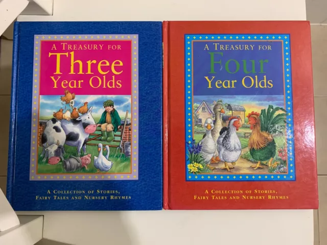 Fairy Tales Childrens Book Set Hardcover by Parragon Classic Nursery Rhymes