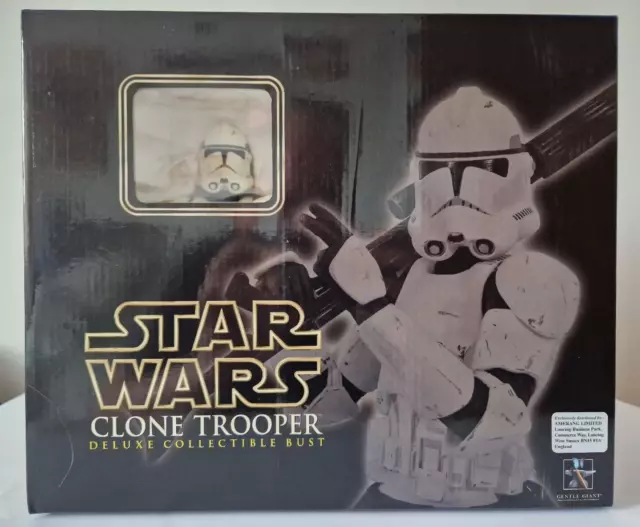 Gentle Giant Star Wars ROTS Deluxe Clone Trooper Bust - NIB