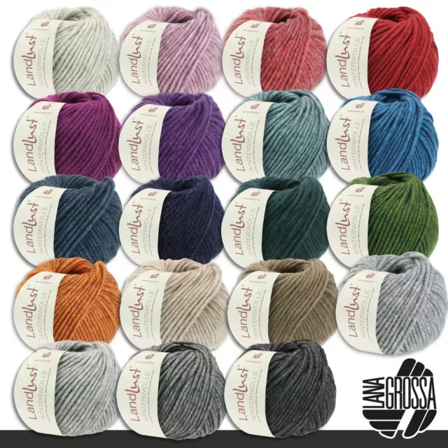 LANA GROSSA 50G Landlust de Invierno Merino Yak Hilo Tejidos 19 Colores